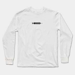 Vaxxed Syringe Black Long Sleeve T-Shirt